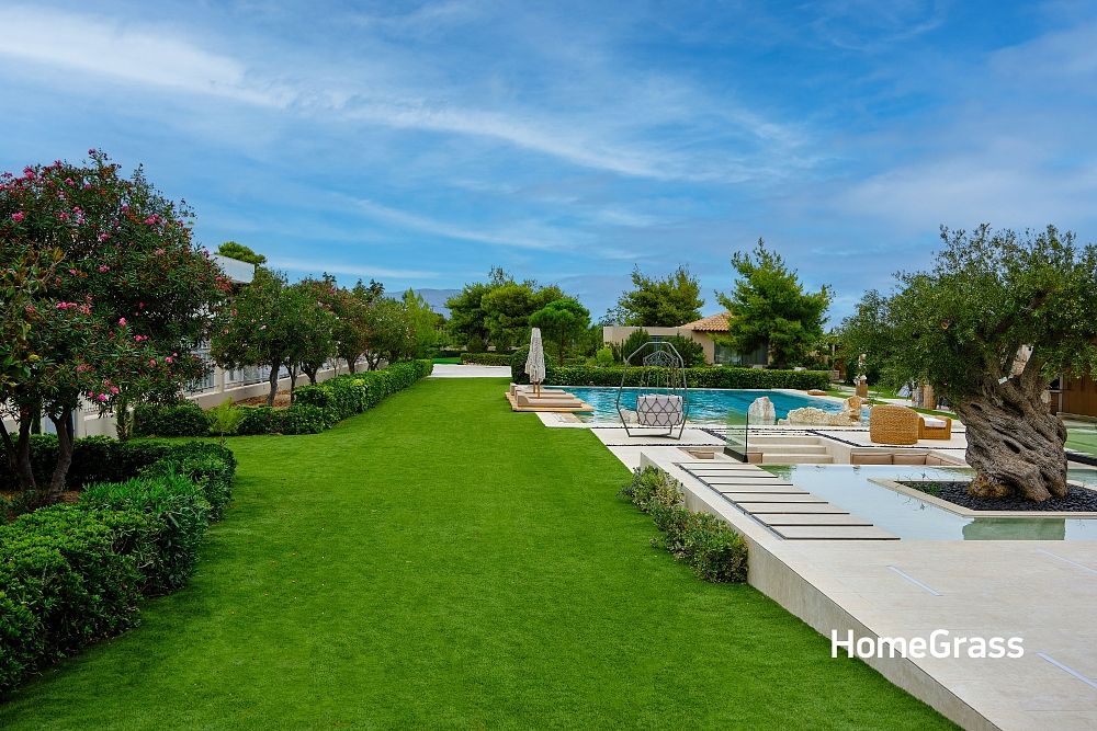 Συνθετικό γκαζόν τοποθέτηση σε κήπο στο Αλεποχώρι