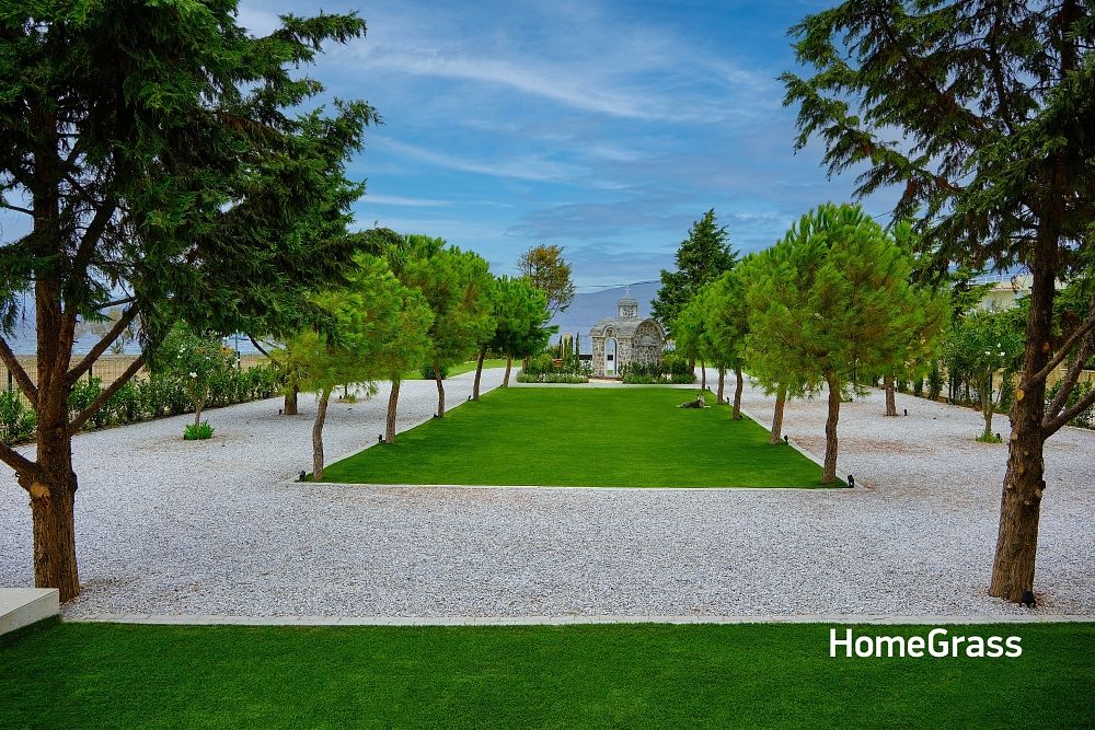 Συνθετικό γκαζόν τοποθέτηση σε κήπο στο Αλεποχώρι