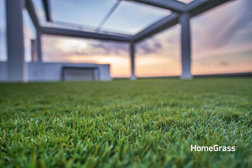 Πλαστικό γκαζόν τοποθέτηση σε ταράτσα στου Παπάγου - HomeGrass